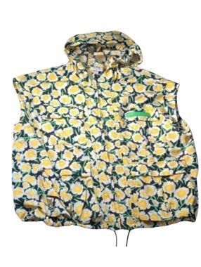 Diane Von Furstenberg X Target Black & Yellow Poppy Sleeveless Packable Vest